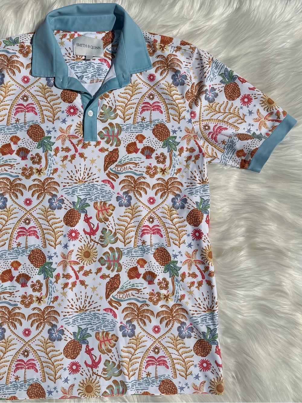 Smith & Quinn Hawaiian Lover‎ Golf Polo Shirt - Picture 2 of 6